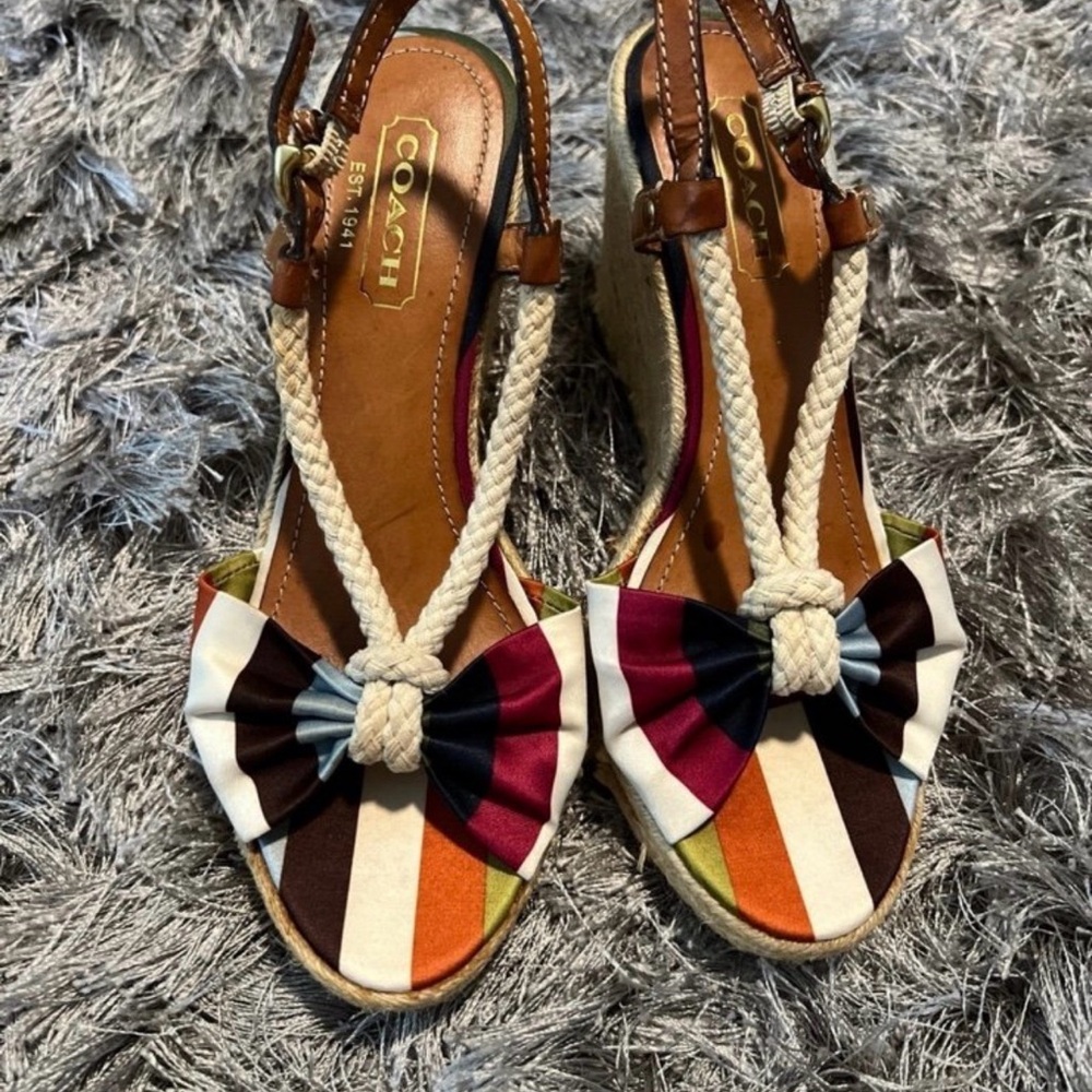Y2K Legacy Satin Coach Espadrille
Sandal
Heels.